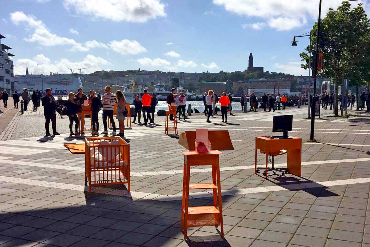 I Göteborg lockade installationen 500 ingenjörer under ett par timmar. Klicka på pilen för fler bilder.